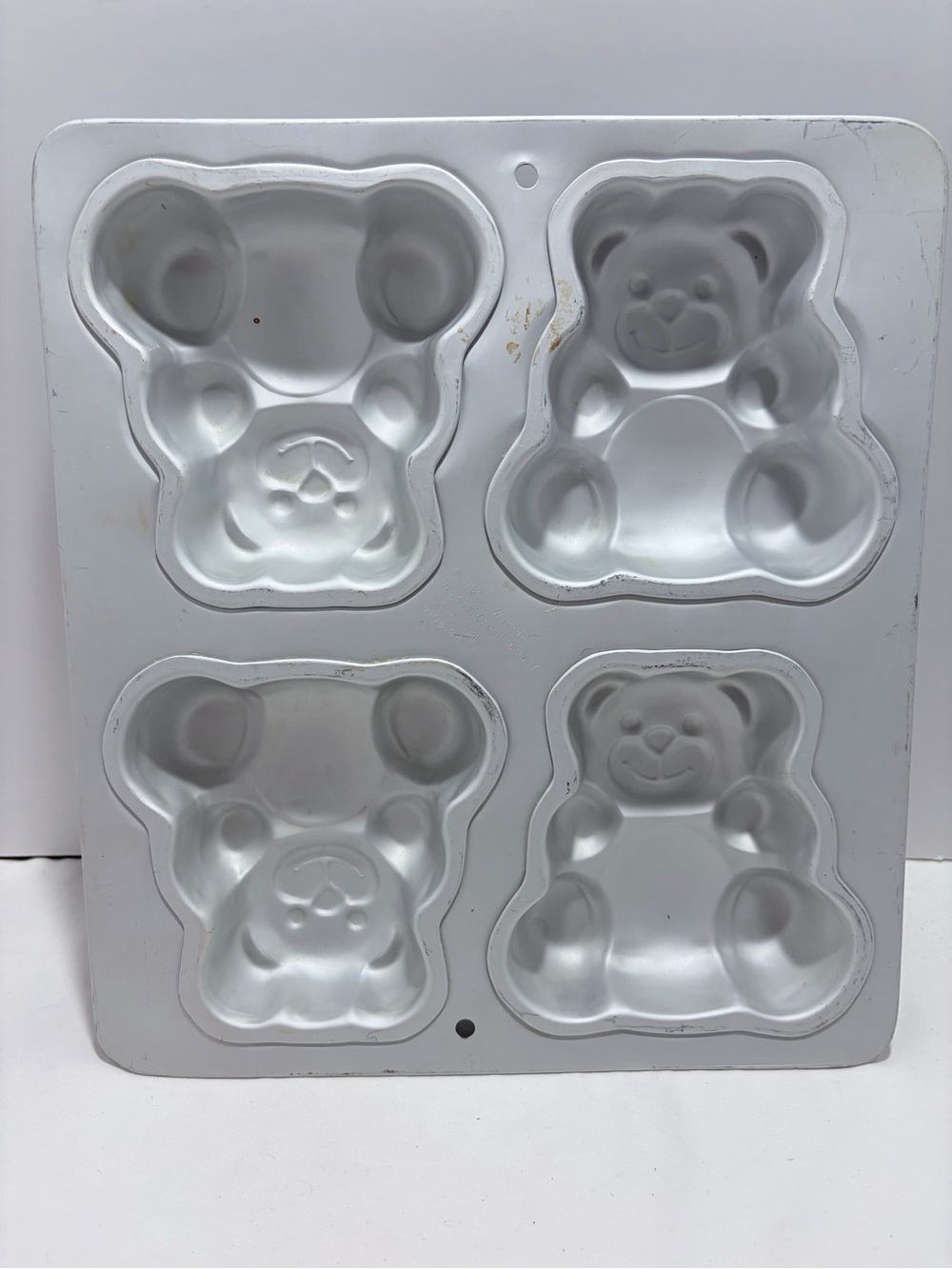 Vintage Wilton Silver Bear-Shaped Baking Cake Pan